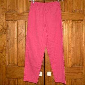 NWOT Blair Vintage 80s Pants Pull On Elastic Waist Pink Women's Size 12